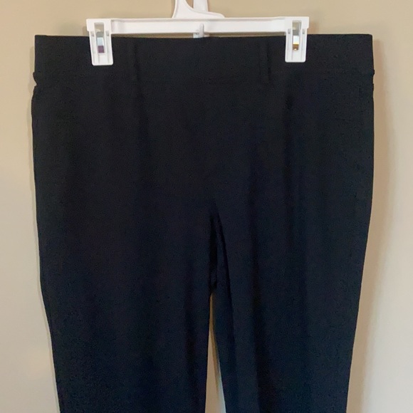 Lands End Black Pull On Pants 18 - Picture 2 of 10